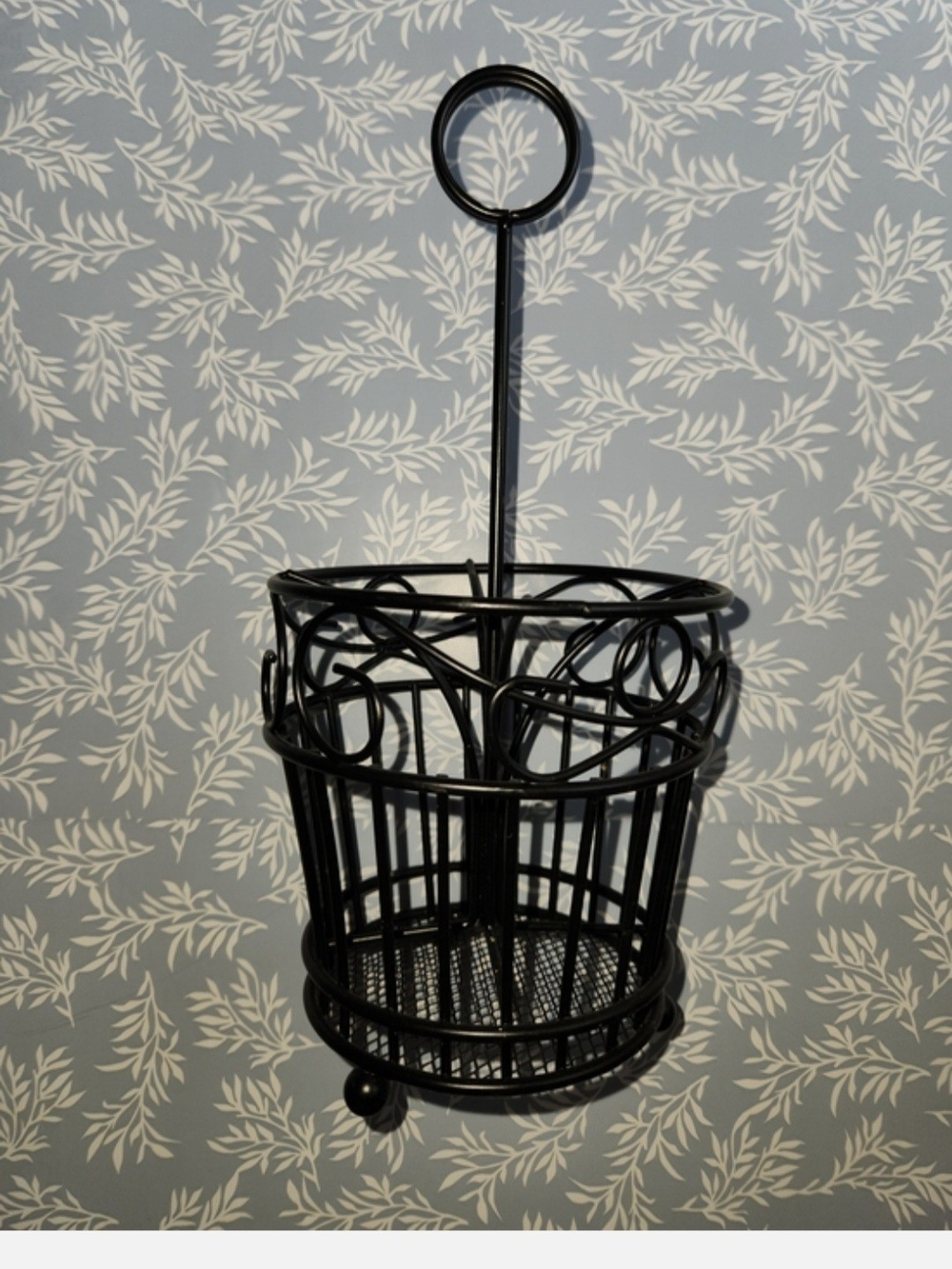 Black Metal Utensil Holder
